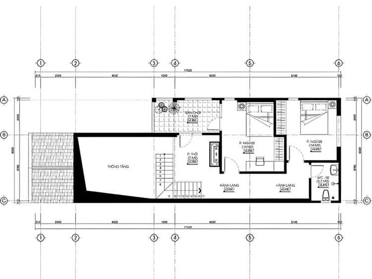 Thiết kế nhà cấp 4 mái Thái có gác lửng đầy mỹ lệ