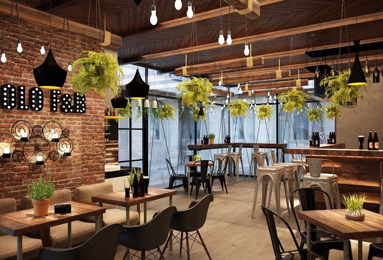 Thiết kế cải tạo nhà cũ thành quán cafe bền đẹp, ấm áp