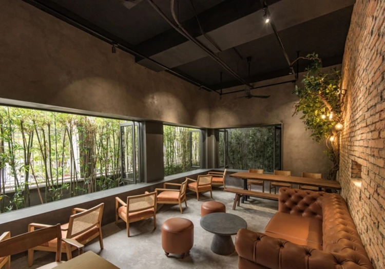 Thiết kế cải tạo nhà cũ thành quán cafe đẹp, gần gũi thiên nhiên