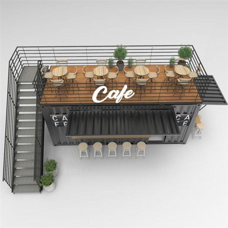 Thiết kế cải tạo nhà cũ thành quán cafe 2 tầng đẹp, tiết kiệm chi phí
