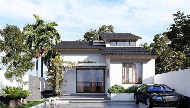 Mẫu nhà chữ L hiện đại, tối ưu công năng
