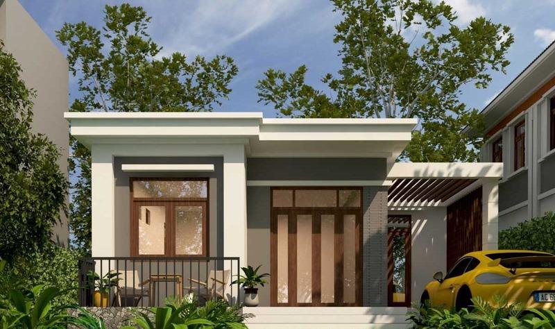Nhà chữ L 1 tầng 2 phòng ngủ đầy đủ tiện nghi
