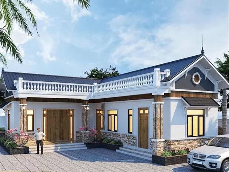 Nhà chữ L là kiểu nhà khuyết góc, được xây trên đất không vuông vắn hoặc gấp khúc