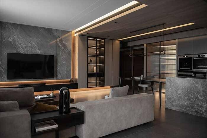 Sàn phòng khách ghép từ tấm bê tông siêu nhẹ DURAflex