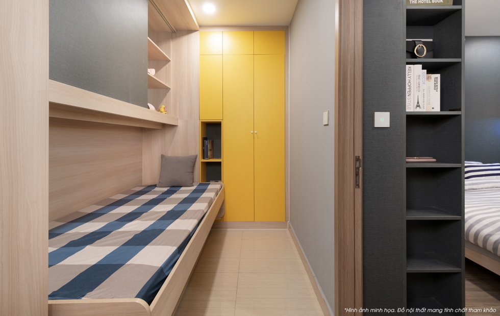 Hình ảnh căn hộ một phòng ngủ S1.06 tại Vinhomes Ocean Park