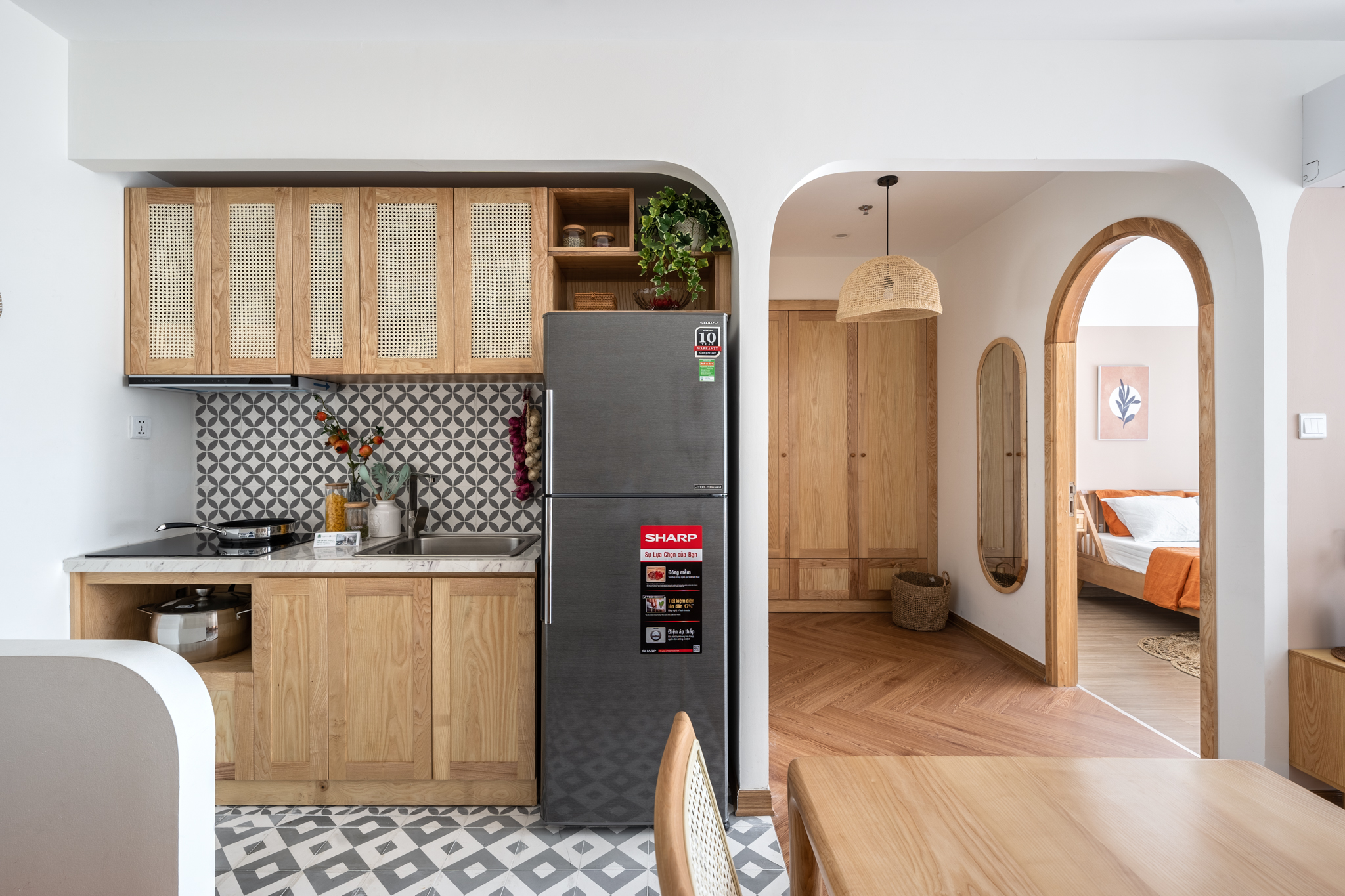 Hình ảnh thực tế căn hộ S2.05 Vinhomes Smart City 1 phòng ngủ