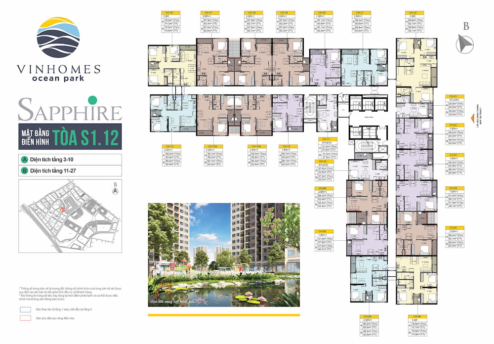hinh anh mat bang s1.12 vinhomes ocean park thong tin chinh thuc tu cdt so 1