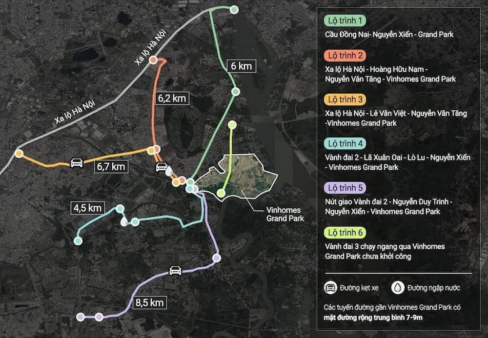 Phân khu The Beverly Solari thừa hưởng vị trí siêu kết nối từ dự án Vinhomes Grand Park