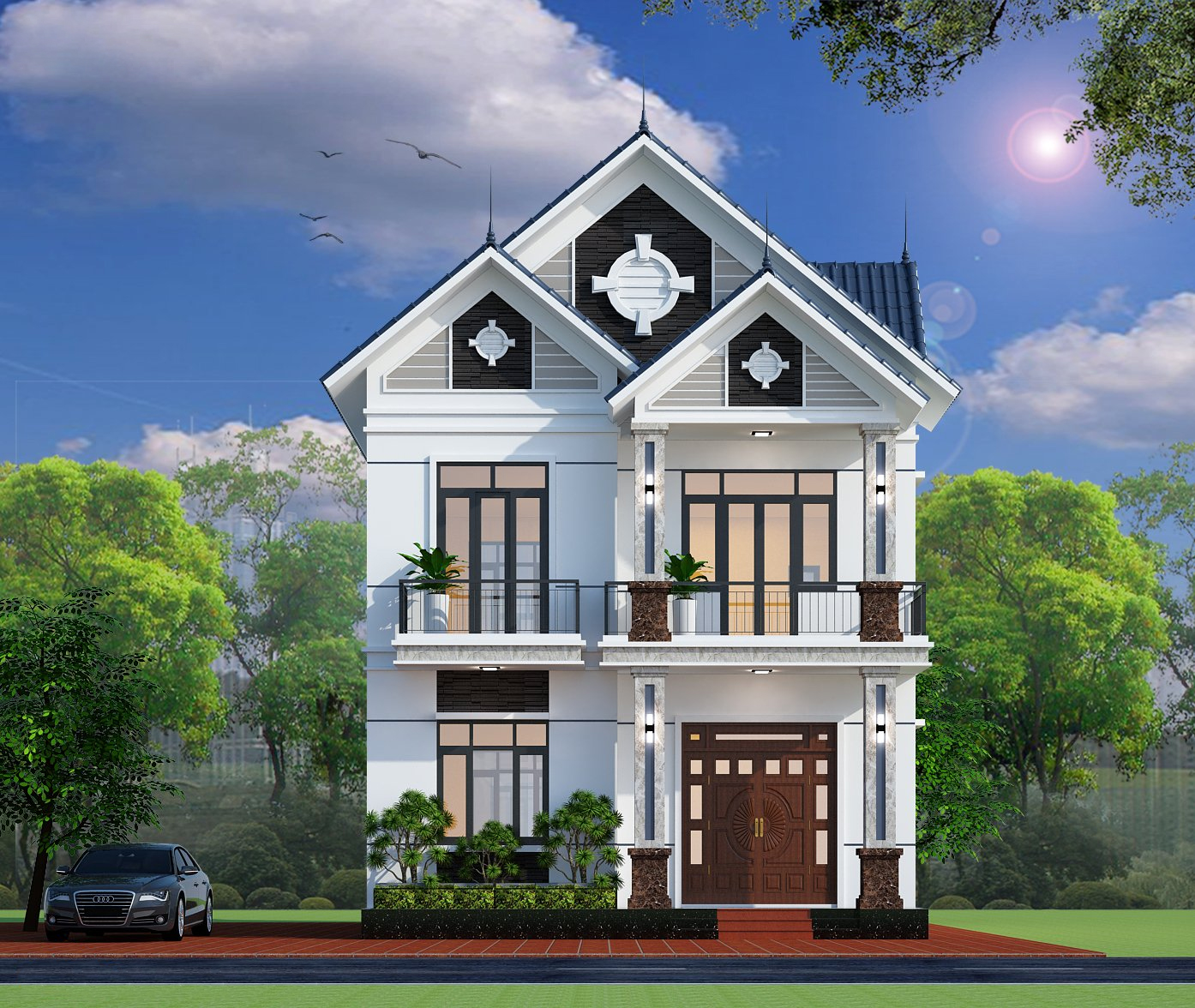 hinh anh top 10 mau biet thu 2 tang mai thai dep chi phi hon 1 ty so 6